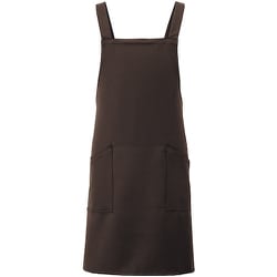 胸当てエプロン ダークブラウン 861238-022-F