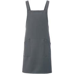 胸当てエプロン ダークグレー 861238-044-F