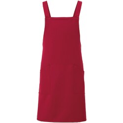 胸当てエプロン ボルドー 861238-109-F