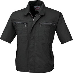 半袖ブルゾン クロ 4Lサイズ 8891-90-4L