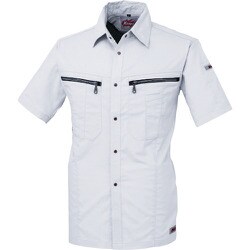 半袖シャツ シルバーグレー Lサイズ 8892-22-L