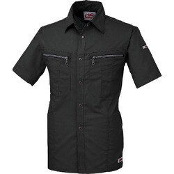 半袖シャツ クロ 4Lサイズ 8892-90-4L