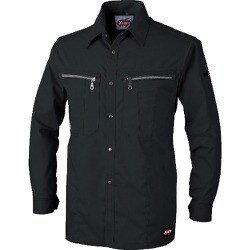 長袖シャツ クロ LLサイズ 8893-90-LL