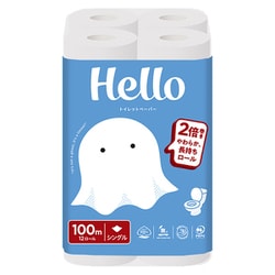 ハロー トイレットペーパー シングル 100m 12ロール