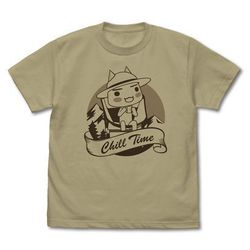 どこでもいっしょ Tシャツ トロ まったりキャンプVer. SAND KHAKI Lサイズ
