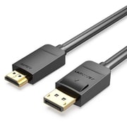 DisplayPort to HDMI変換ケーブル 1080P/60Hz ラッチあり 3m ブラック HA-3240