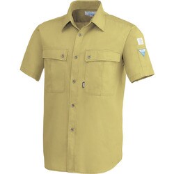 半袖シャツ キャメル 4Lサイズ 9292-81-4L