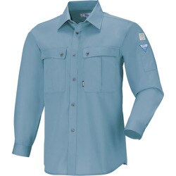 長袖シャツ ブルーグレー Lサイズ 9293-43-L