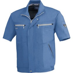 半袖ブルゾン クールブルー LLサイズ 9651-406-LL