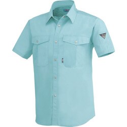 半袖シャツ ミントグリーン Lサイズ 9920-67-L