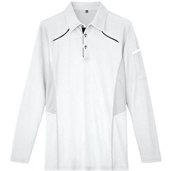 長袖ポロシャツ ホワイト 5L AZ551045-001-5L