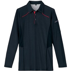 長袖ポロシャツ ブラック 3L AZ551045-010-3L