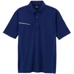 接触冷感半袖ポロシャツ(男女兼用) AZ551046 ネイビー 6L AZ551046-008-6L