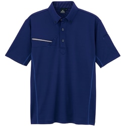 接触冷感半袖ポロシャツ（男女兼用） AZ551046 ネイビー L AZ551046-008-L
