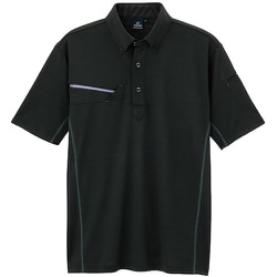 接触冷感半袖ポロシャツ（男女兼用） AZ551046 ブラック 5L AZ551046-010-5L