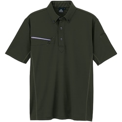 接触冷感半袖ポロシャツ(男女兼用) AZ551046 ブラック 6L AZ551046-025-6L