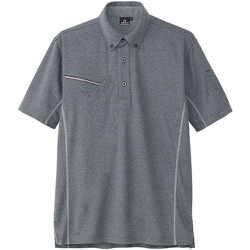 接触冷感半袖ポロシャツ(男女兼用) AZ551046 モクチャコール 5L AZ551046-114-5L