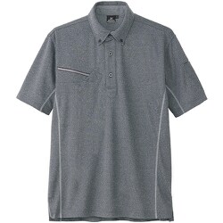 接触冷感半袖ポロシャツ(男女兼用) AZ551046 モクチャコール LL AZ551046-114-LL