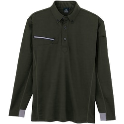 接触冷感半袖ポロシャツ(男女兼用) AZ551047 ブラック LL AZ551047-025-LL