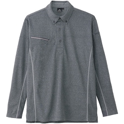 接触冷感半袖ポロシャツ(男女兼用) AZ551047 モクチャコール 5L AZ551047-114-5L