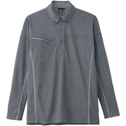 接触冷感半袖ポロシャツ(男女兼用) AZ551047 モクチャコール LL AZ551047-114-LL