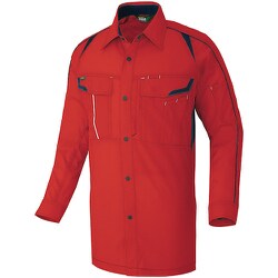 長袖ストレッチシャツ（エコワーカーストレッチ） レッド LL AZ1935-009-LL