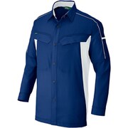 長袖ストレッチシャツ(エコワーカーストレッチ) AZ1936 ネイビー L AZ1936-008-L