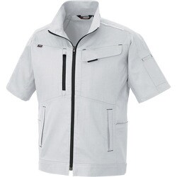 ニュームービンカット 春夏半袖ブルゾン シルバーグレー L AZ3332-003-L