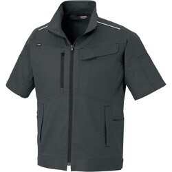ニュームービンカット 春夏半袖ブルゾン チャコールグレー L AZ3332-014-L