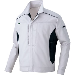 長袖ブルゾン エコTCストレッチ（プラントペット 男女兼用） シルバーグレー L AZ3501-003-L