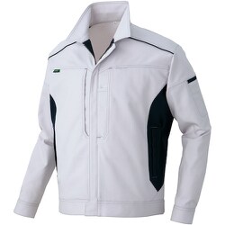 長袖ブルゾン エコTCストレッチ（プラントペット 男女兼用） シルバーグレー SS AZ3501-003-SS