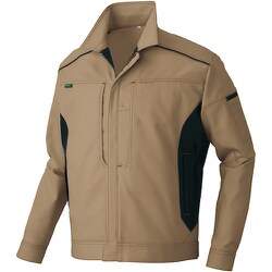 長袖ブルゾン エコTCストレッチ（プラントペット 男女兼用） カーキ 4L AZ3501-025-4L