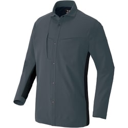 長袖シャツ（男女兼用） TULTEX WORK AZ4235 チャコールXブラック M AZ4235-014-M