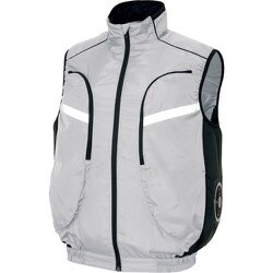 物流作業対応型空調服ベスト（空調服TM） シルバー 4L AZ50195-003-4L