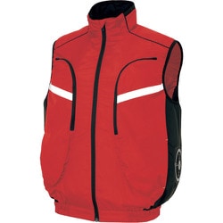 物流作業対応型空調服ベスト(空調服TM) レッド 3L AZ50195-009-3L