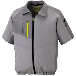 空調服用半袖ジャケット（空調服TM） 杢グレー 5L AZ50198-104-5L