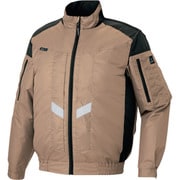 遮熱シェード付空調服長袖ブルゾン (空調服TM) フルハーネス対応 カーキ S AZ50299-025-S