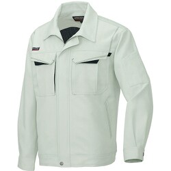 長袖ブルゾンA（男女兼用）AZ6550 アースグリーン×ブラック 5L AZ6550-005-5L