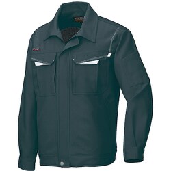 長袖ブルゾンA（男女兼用）AZ6550 ブラック×シルバーグレー 4L AZ6550-010-4L