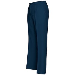 ズボン レディースシャーリングパンツ（1タック）AZ6553 ディープネイビー LL AZ6553-008-LL