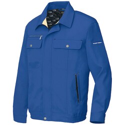 長袖ブルゾンB(男女兼用)AZ6560 ロイヤルブルー×イエロー 5L AZ6560-006-5L