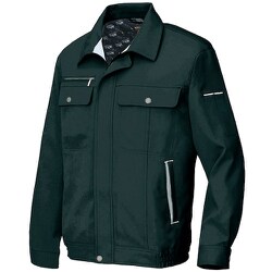 長袖ブルゾンB（男女兼用）AZ6560 ブラック×シルバーグレー 5L AZ6560-010-5L