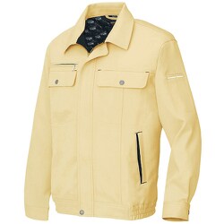 長袖ブルゾンB（男女兼用）AZ6560 イエロー×ブラック 5L AZ6560-019-5L