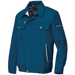 長袖ブルゾンB（男女兼用）AZ6560 フォレストネイビー×シルバーグレー 4L AZ6560-088-4L