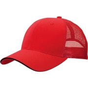 帽子 メッシュキャップ(6600)AZ66328 レッド F AZ66328-009-F
