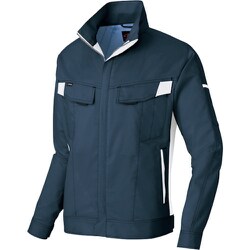 ニュームービンカット 春夏長袖ブルゾン ネイビー×シルバーグレー M AZ6830-008-M