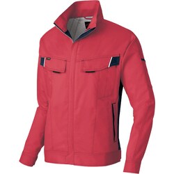 ニュームービンカット 春夏長袖ブルゾン レッド×チャコールグレー M AZ6830-009-M