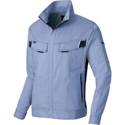 ニュームービンカット 春夏長袖ブルゾン ミストバイオレット×ネイビー 5L AZ6830-076-5L