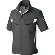 ニュームービンカット 春夏半袖ブルゾン チャコールグレー×シルバーグレー SS AZ6832-014-SS