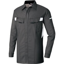 ニュームービンカット 長袖シャツ チャコールグレー×シルバーグレー M AZ6835-014-M